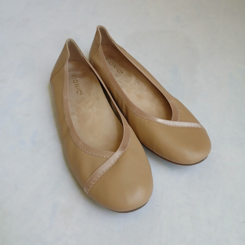 Vionic Tan Flats - Picture 3 of 11